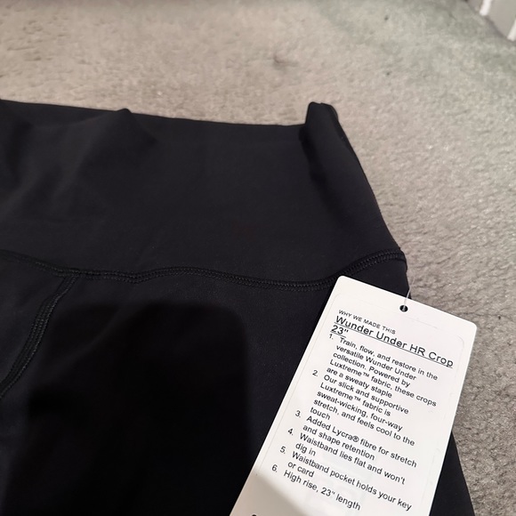 Lululemon Is Wunder Under HR Crop “23 - Brand New With Tag - Picture 6 of 6
